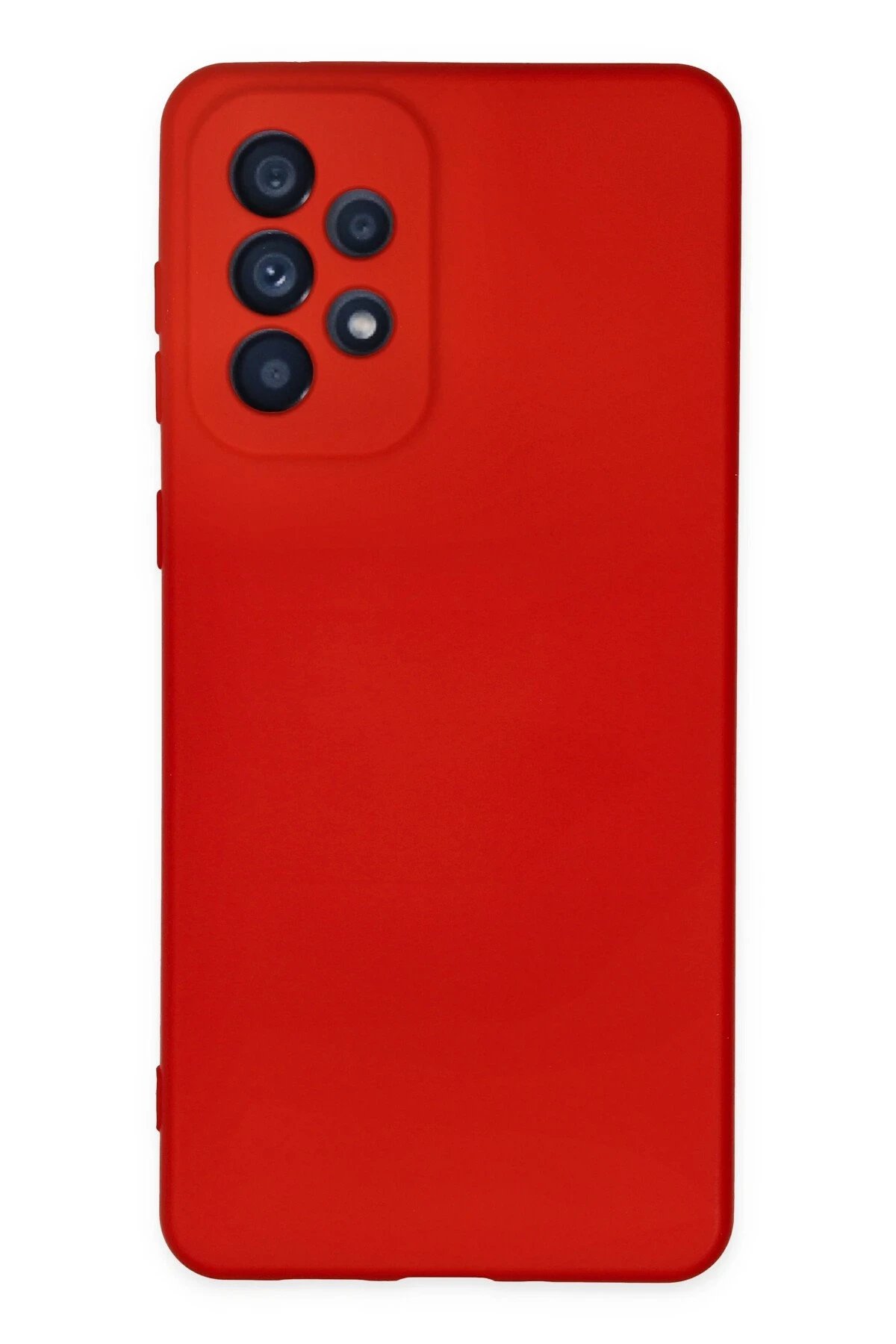 Newface Samsung Galaxy A23 4G Kılıf Nano içi Kadife Silikon - Kırmızı