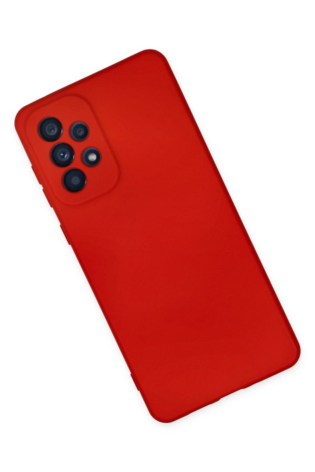 Newface Samsung Galaxy A23 4G Kılıf Nano içi Kadife Silikon - Kırmızı