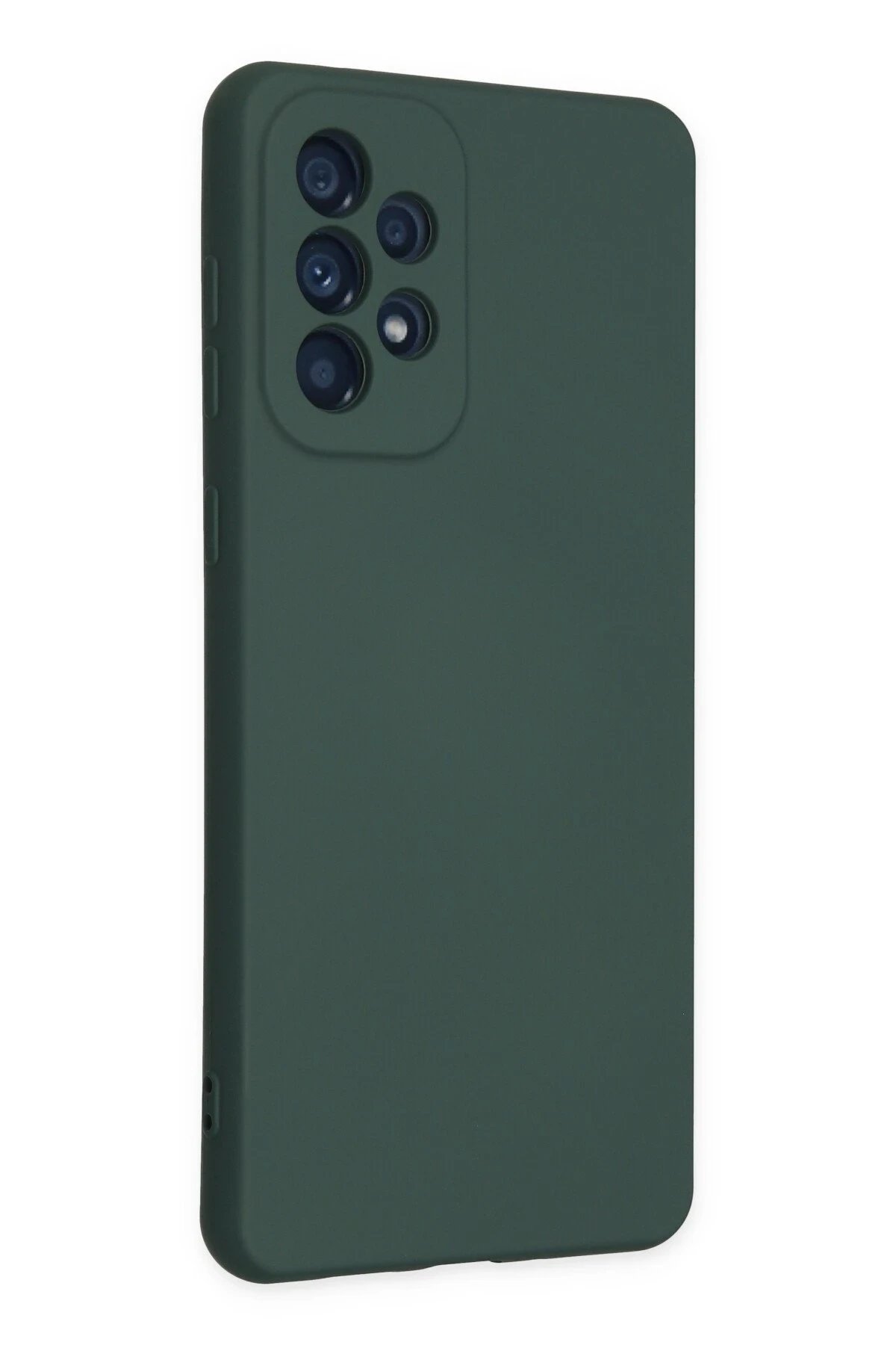 Newface Samsung Galaxy A23 4G Kılıf Nano içi Kadife Silikon - Koyu Yeşil