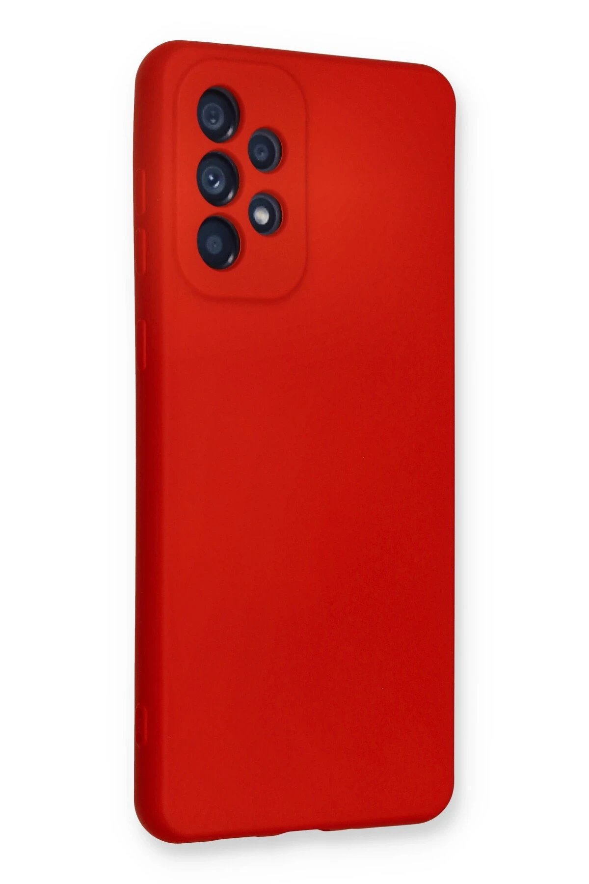 Newface Samsung Galaxy A33 5G Kılıf Nano içi Kadife Silikon - Kırmızı