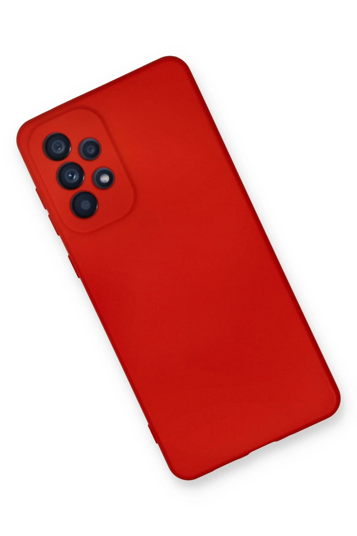 Newface Samsung Galaxy A33 5G Kılıf Nano içi Kadife Silikon - Kırmızı