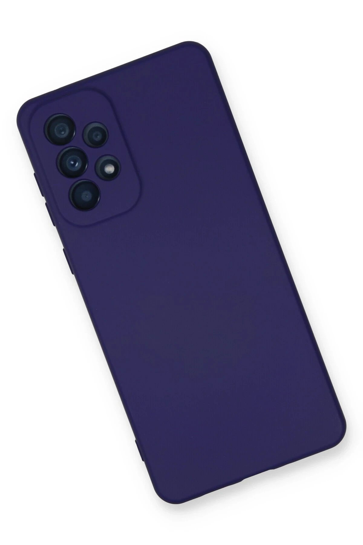 Newface Samsung Galaxy A53 5G Kılıf Nano içi Kadife Silikon - Mor