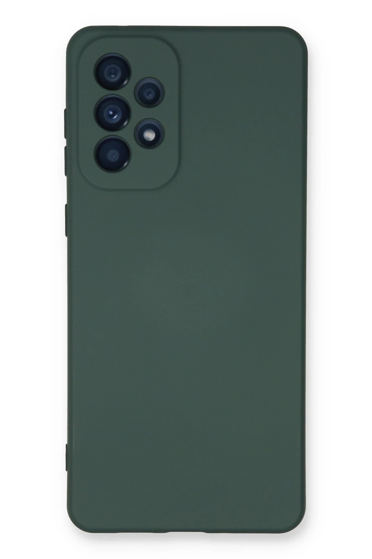 Newface Samsung Galaxy A53 5G Kılıf Nano içi Kadife Silikon - Koyu Yeşil