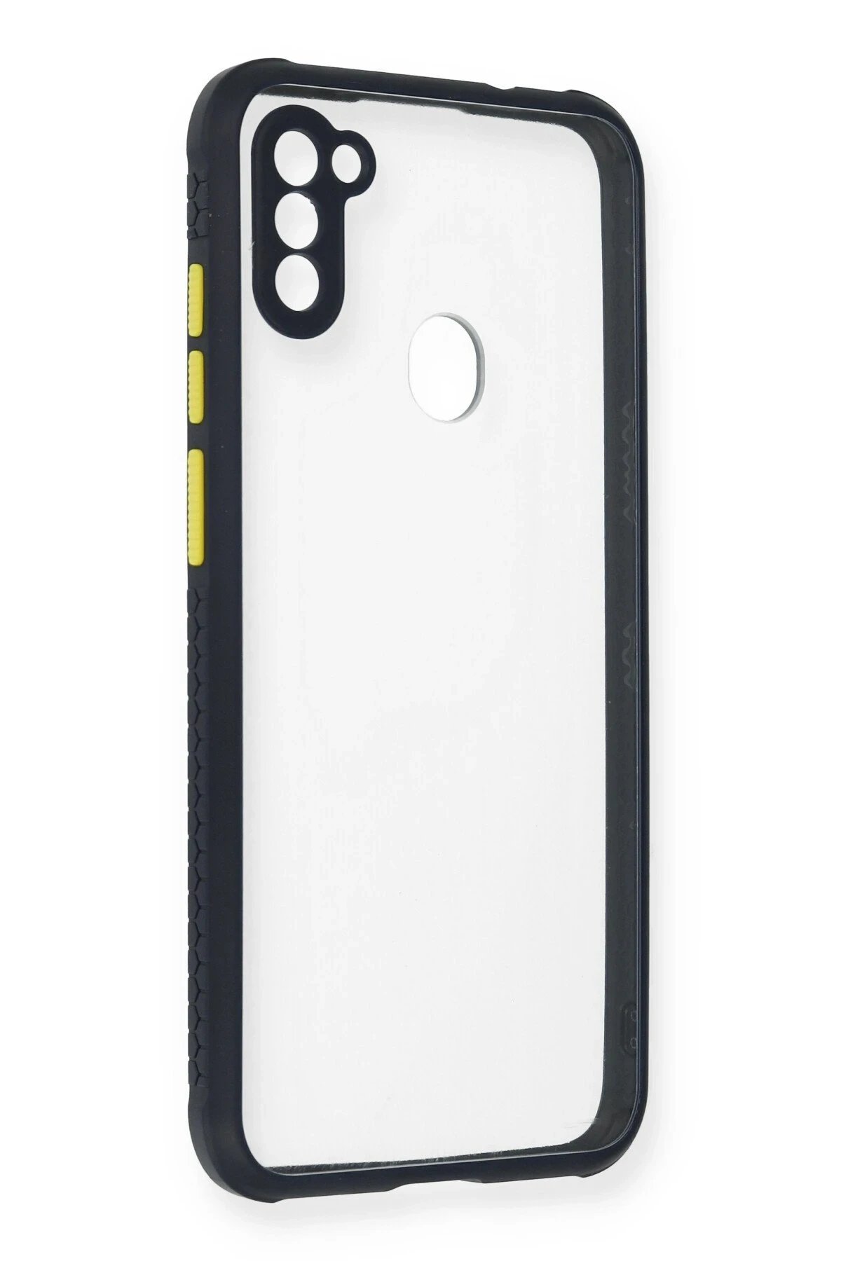 Newface Samsung Galaxy A11 Kılıf Miami Şeffaf Silikon - Lacivert