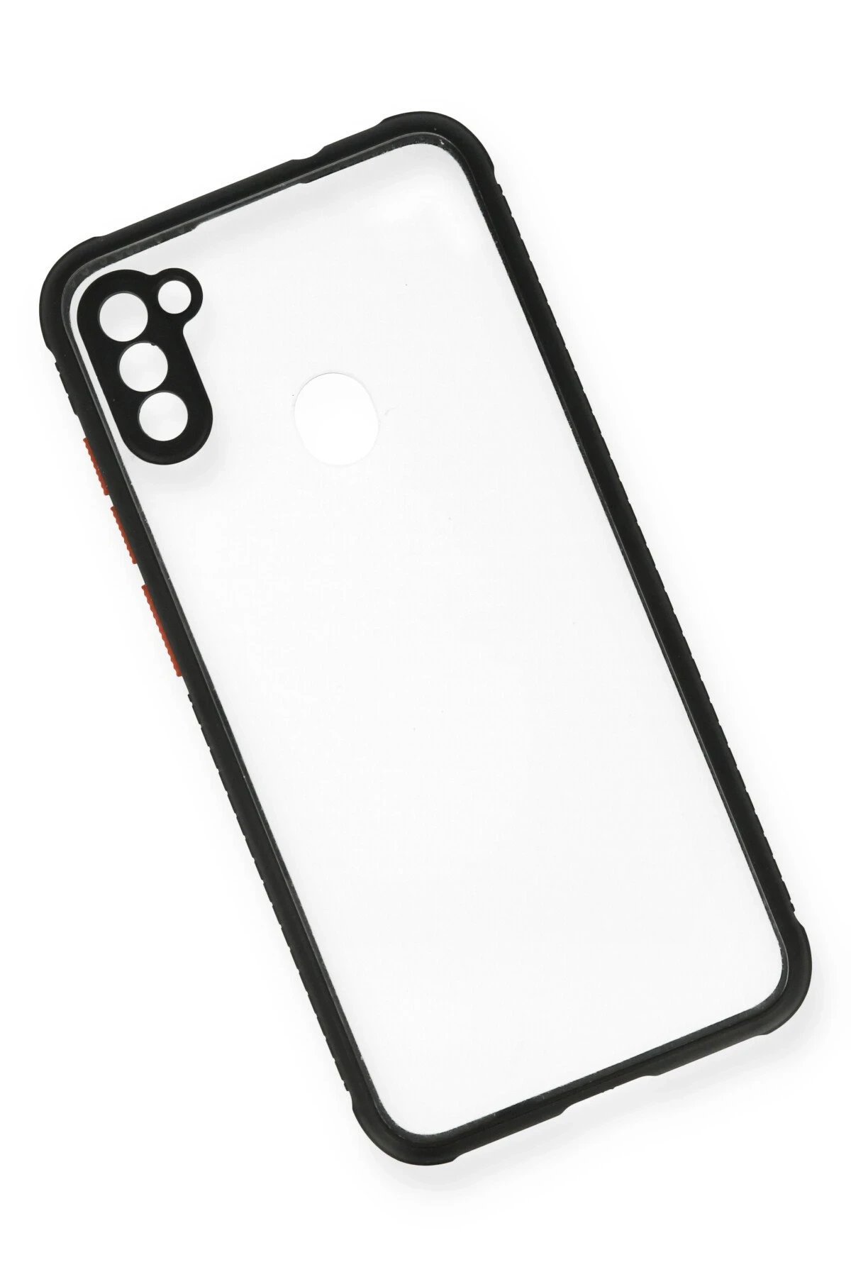 Newface Samsung Galaxy A11 Kılıf Miami Şeffaf Silikon - Siyah