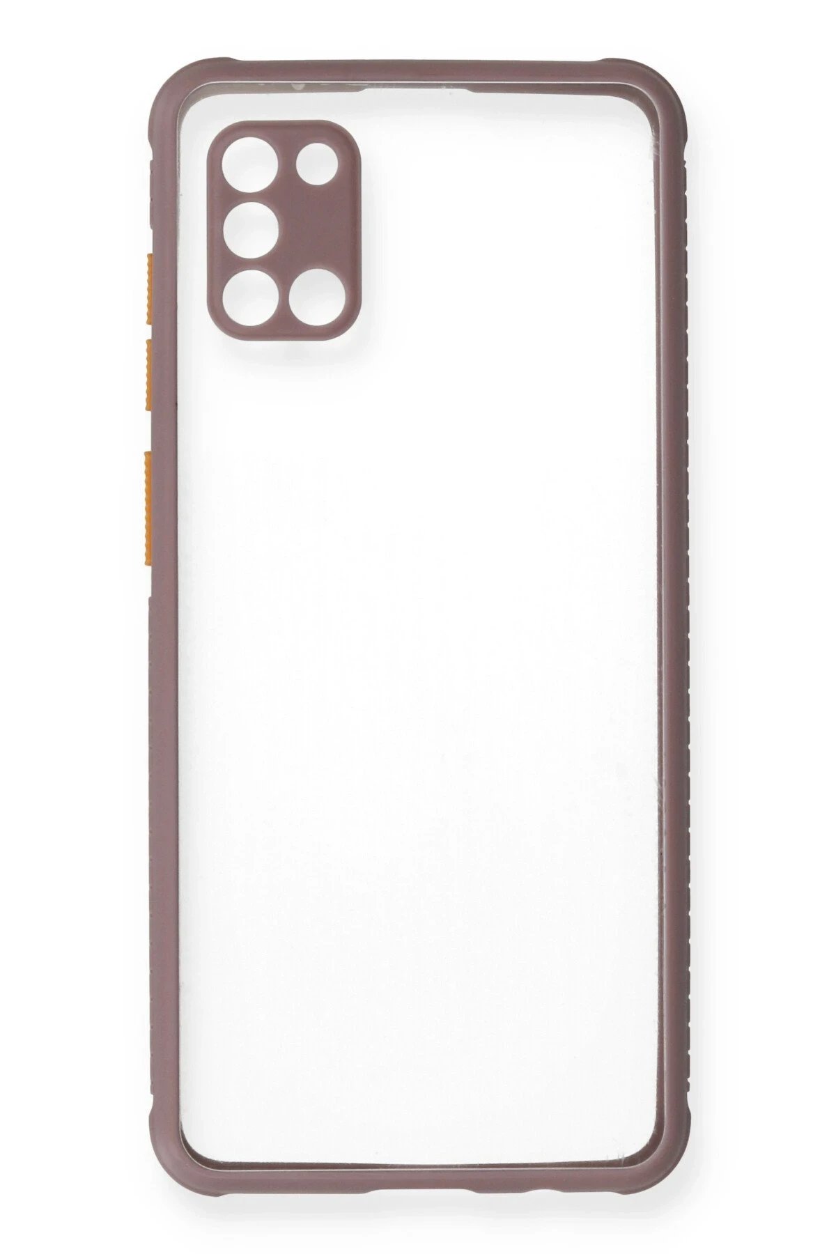 Newface Samsung Galaxy A31 Kılıf Miami Şeffaf Silikon - Açık Mor