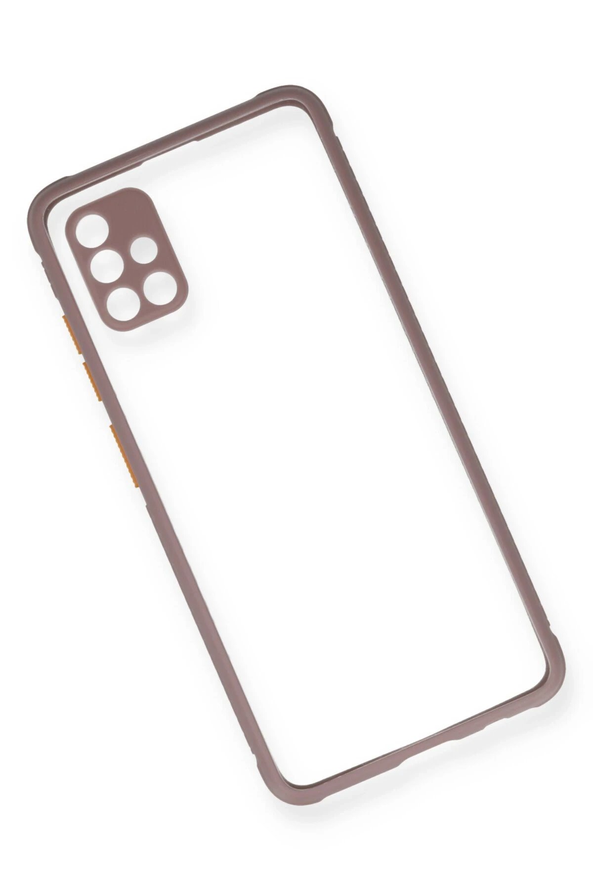 Newface Samsung Galaxy A71 Kılıf Miami Şeffaf Silikon - Açık Mor