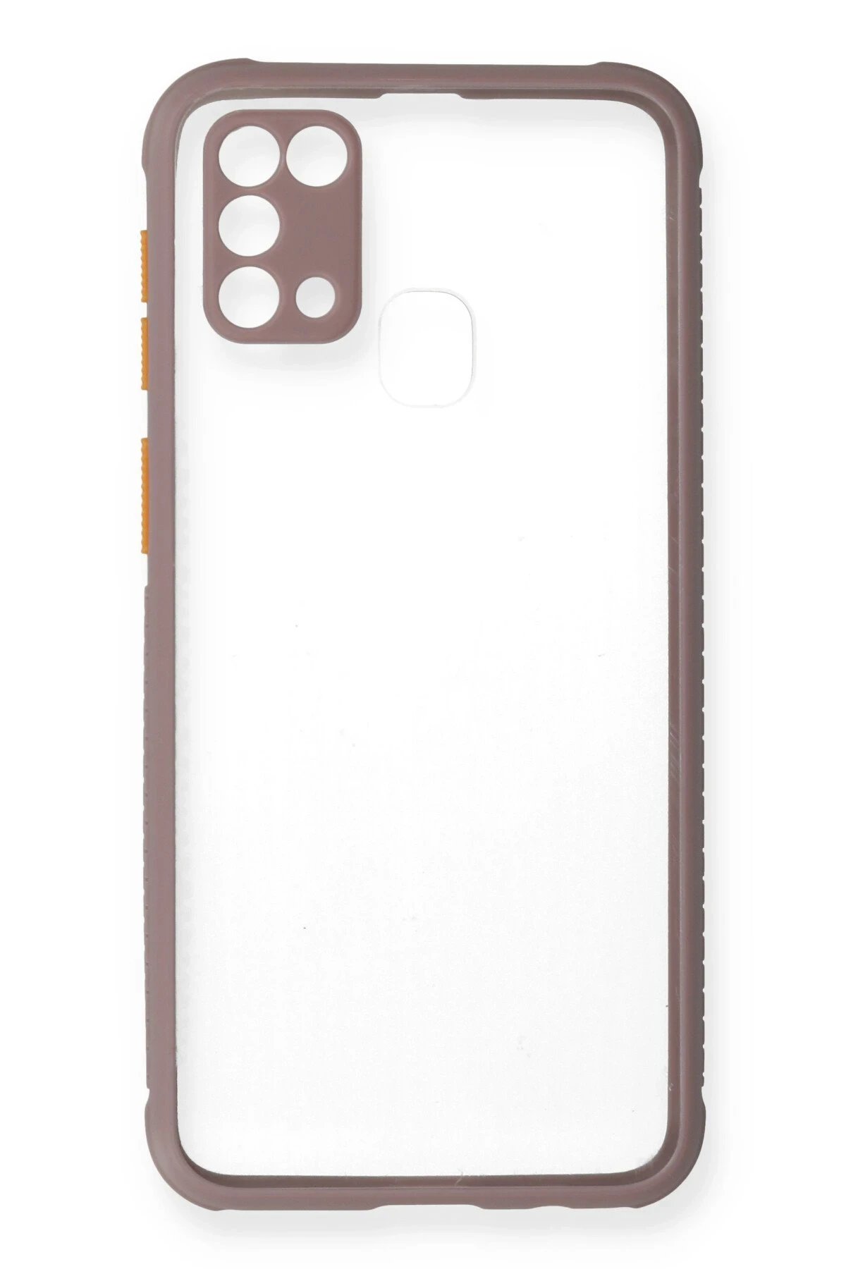 Newface Samsung Galaxy M31 Kılıf Miami Şeffaf Silikon - Açık Mor