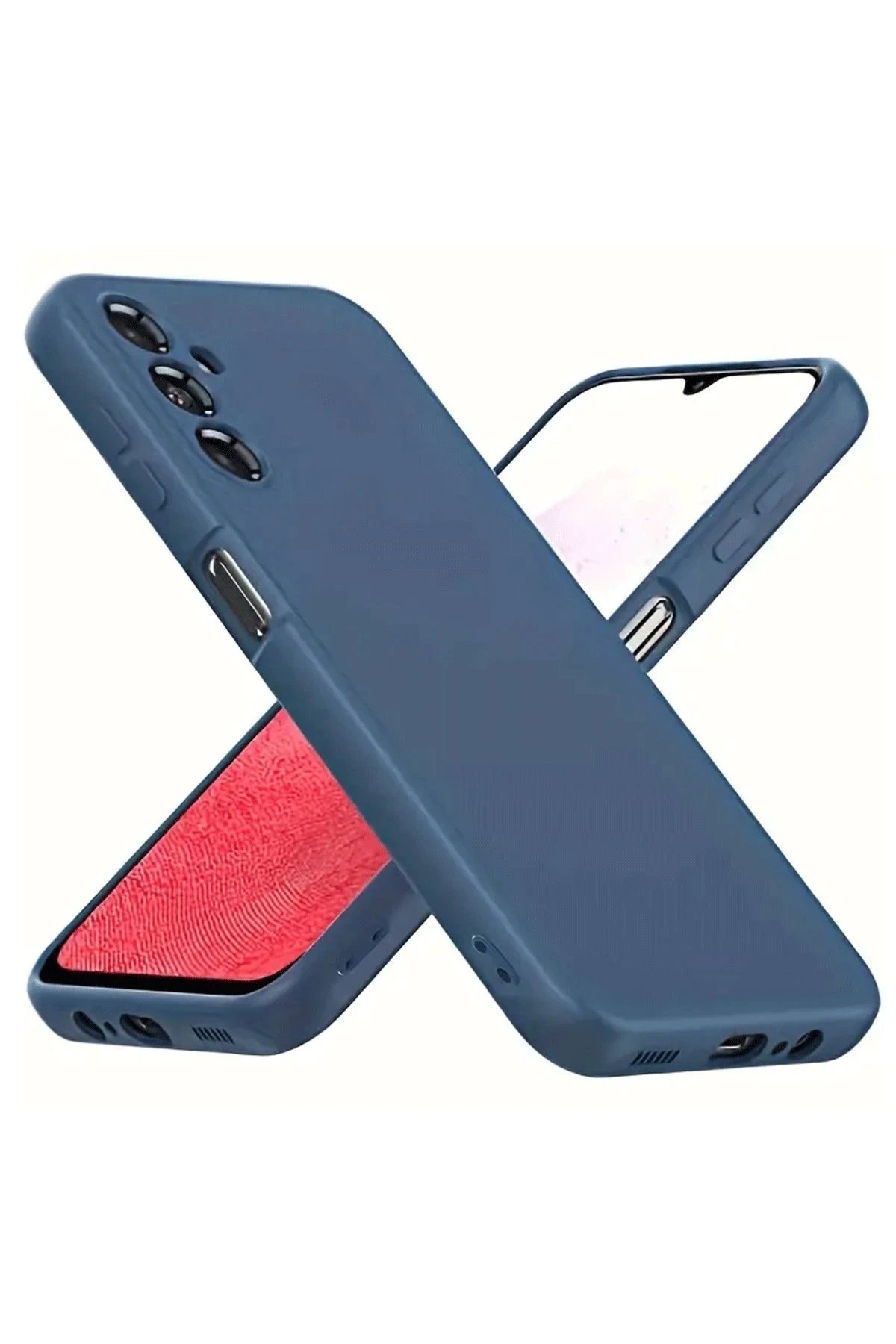 Newface Samsung Galaxy A34 5G Kılıf First Silikon - Lacivert