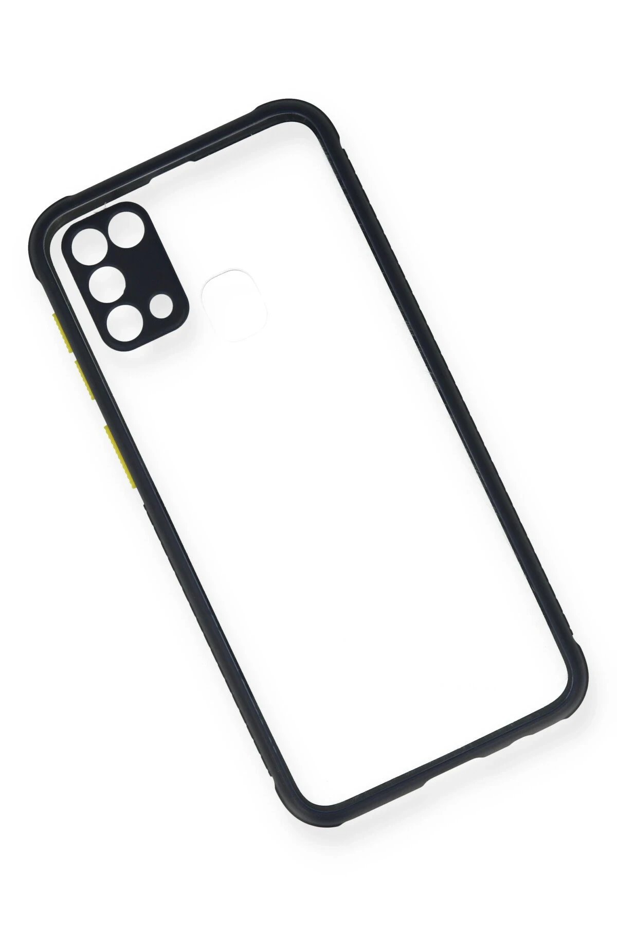 Newface Samsung Galaxy M31 Kılıf Miami Şeffaf Silikon - Lacivert