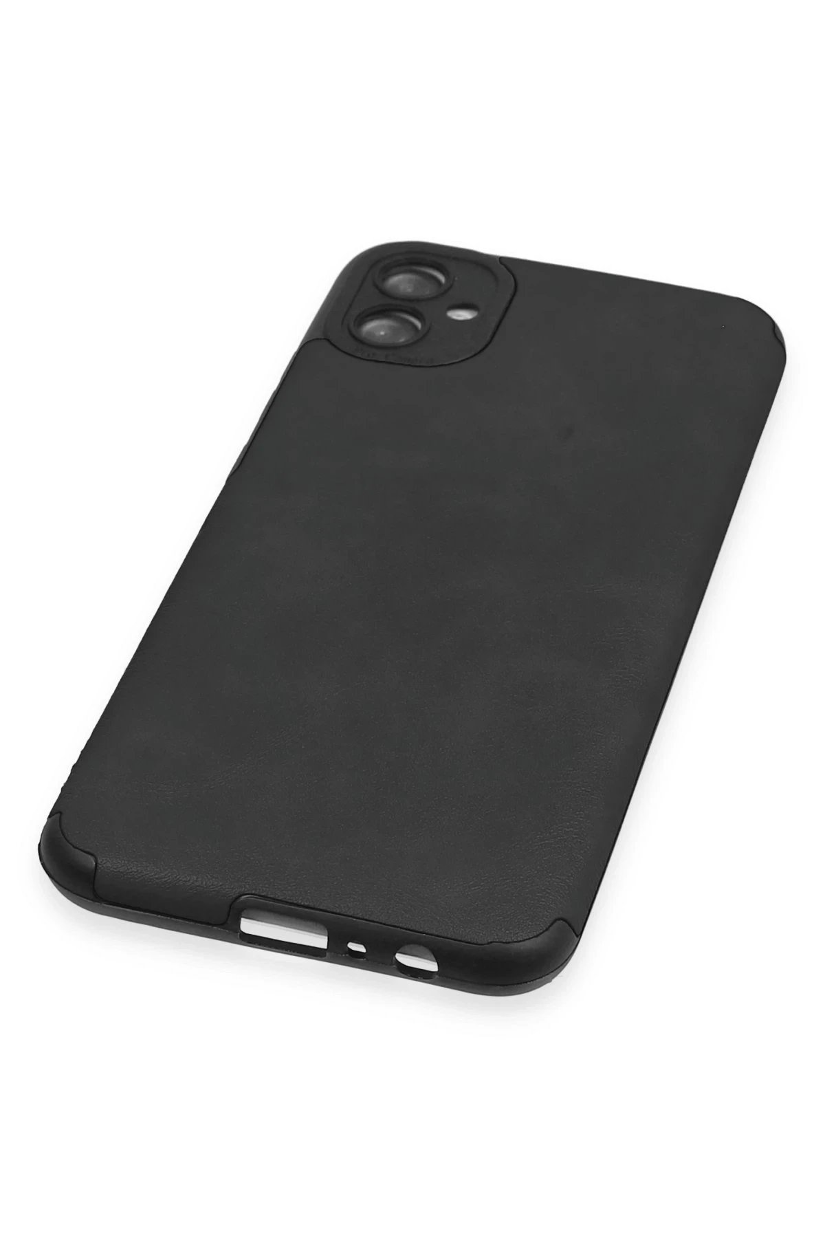 Newface Samsung Galaxy A04E Kılıf Loop Deri Silikon - Siyah