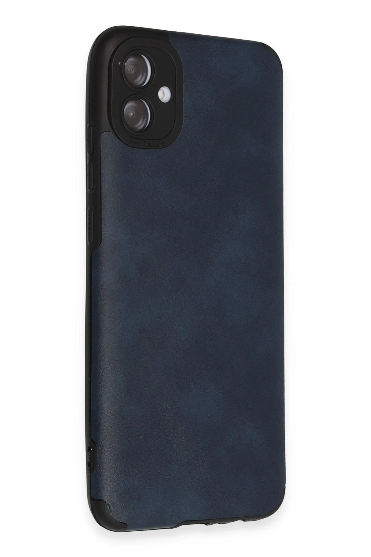 Newface Samsung Galaxy A04E Kılıf Loop Deri Silikon - Lacivert