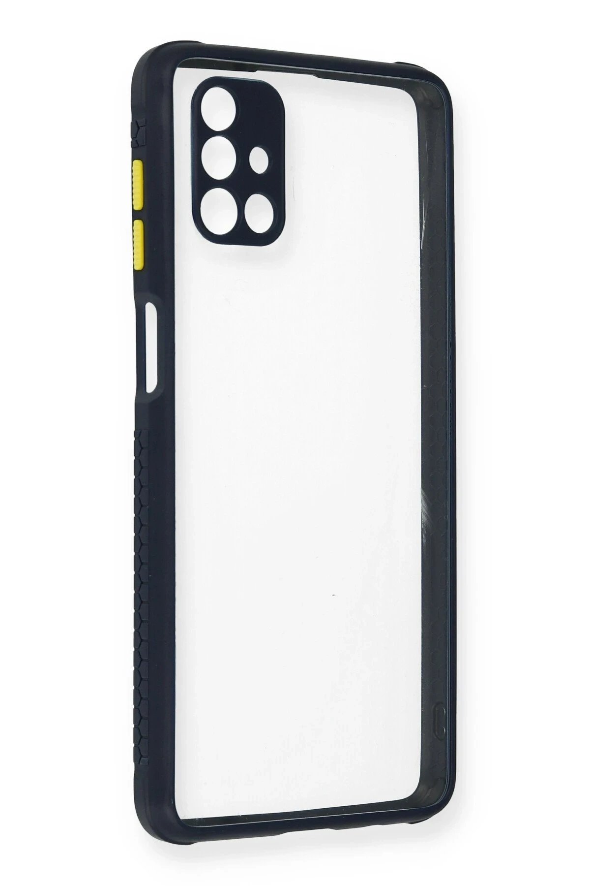 Newface Samsung Galaxy M51 Kılıf Miami Şeffaf Silikon - Lacivert