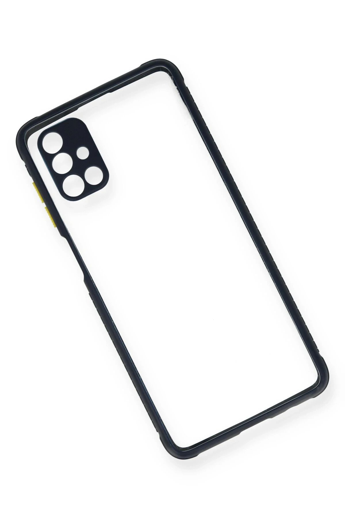 Newface Samsung Galaxy M51 Kılıf Miami Şeffaf Silikon - Lacivert