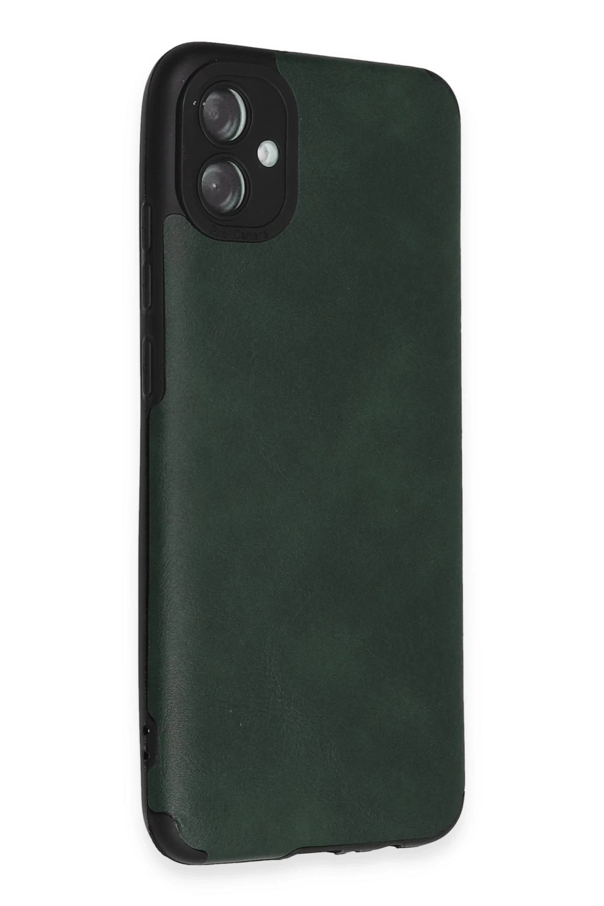 Newface Samsung Galaxy A04E Kılıf Loop Deri Silikon - Yeşil