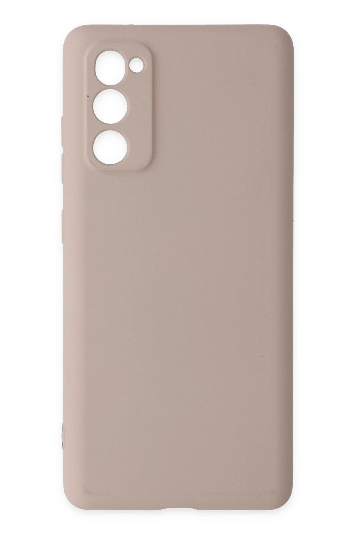 Newface Samsung Galaxy S20 FE Kılıf Nano içi Kadife Silikon - Pudra