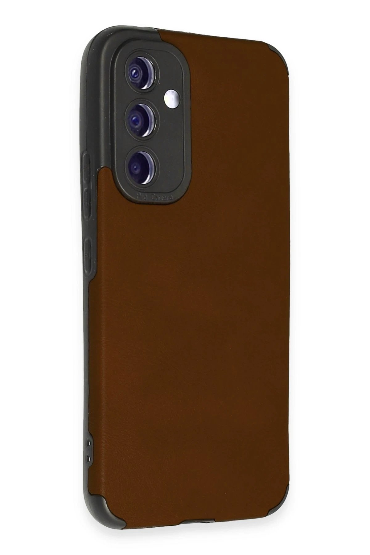 Newface Samsung Galaxy A54 5G Kılıf Loop Deri Silikon - Kahverengi