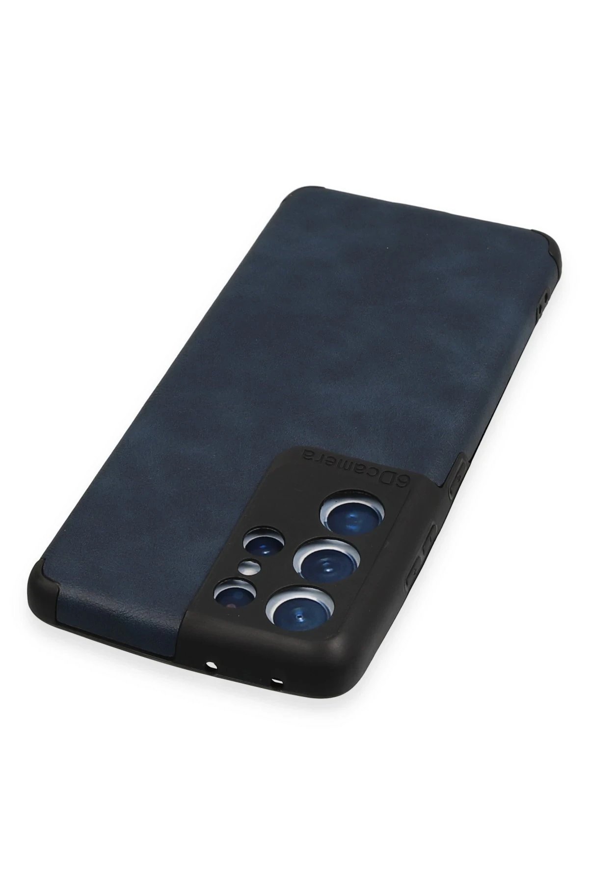 Newface Samsung Galaxy S21 Ultra Kılıf Loop Deri Silikon - Lacivert