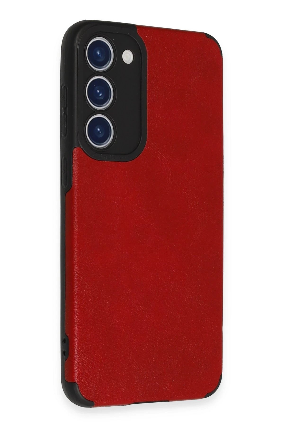 Newface Samsung Galaxy S23 Plus Kılıf Loop Deri Silikon - Kırmızı