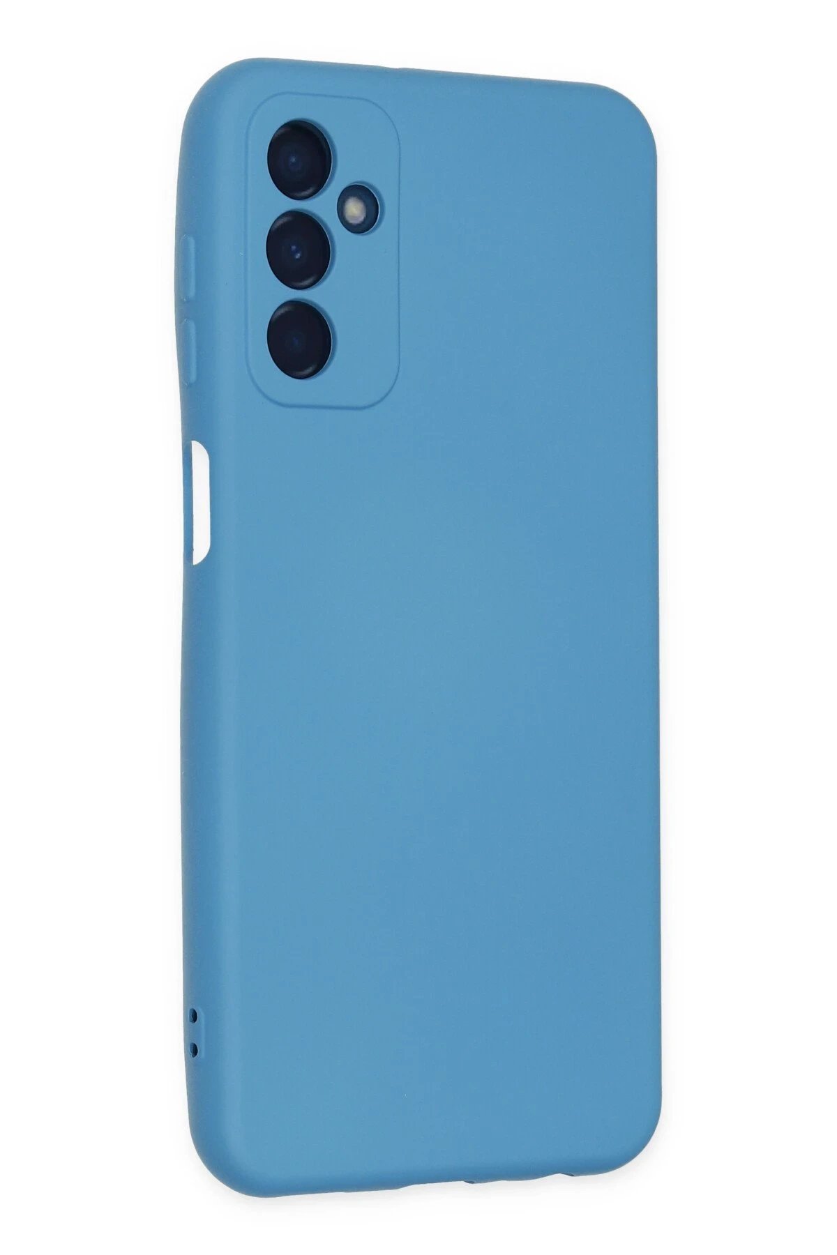 Newface Samsung Galaxy M23 Kılıf Nano içi Kadife Silikon - Mavi