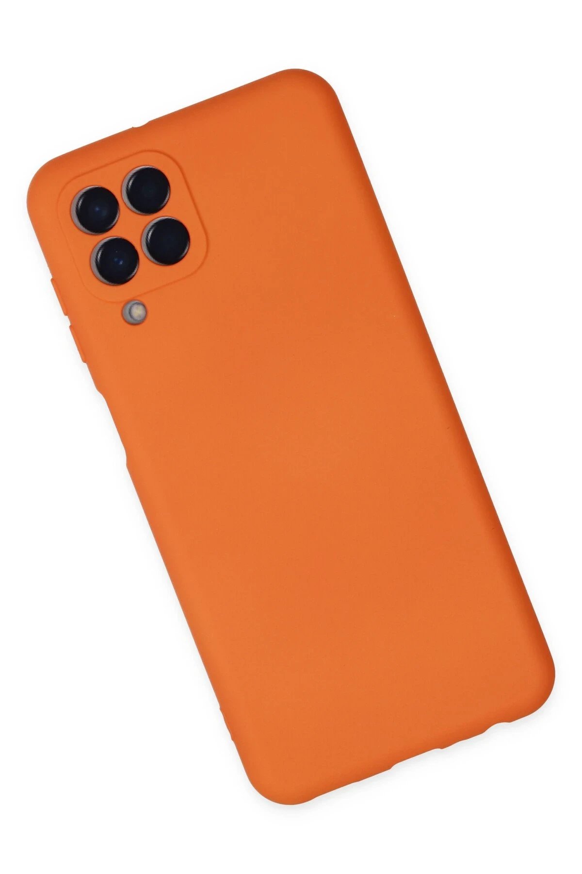 Newface Samsung Galaxy M33 Kılıf Nano içi Kadife Silikon - Turuncu