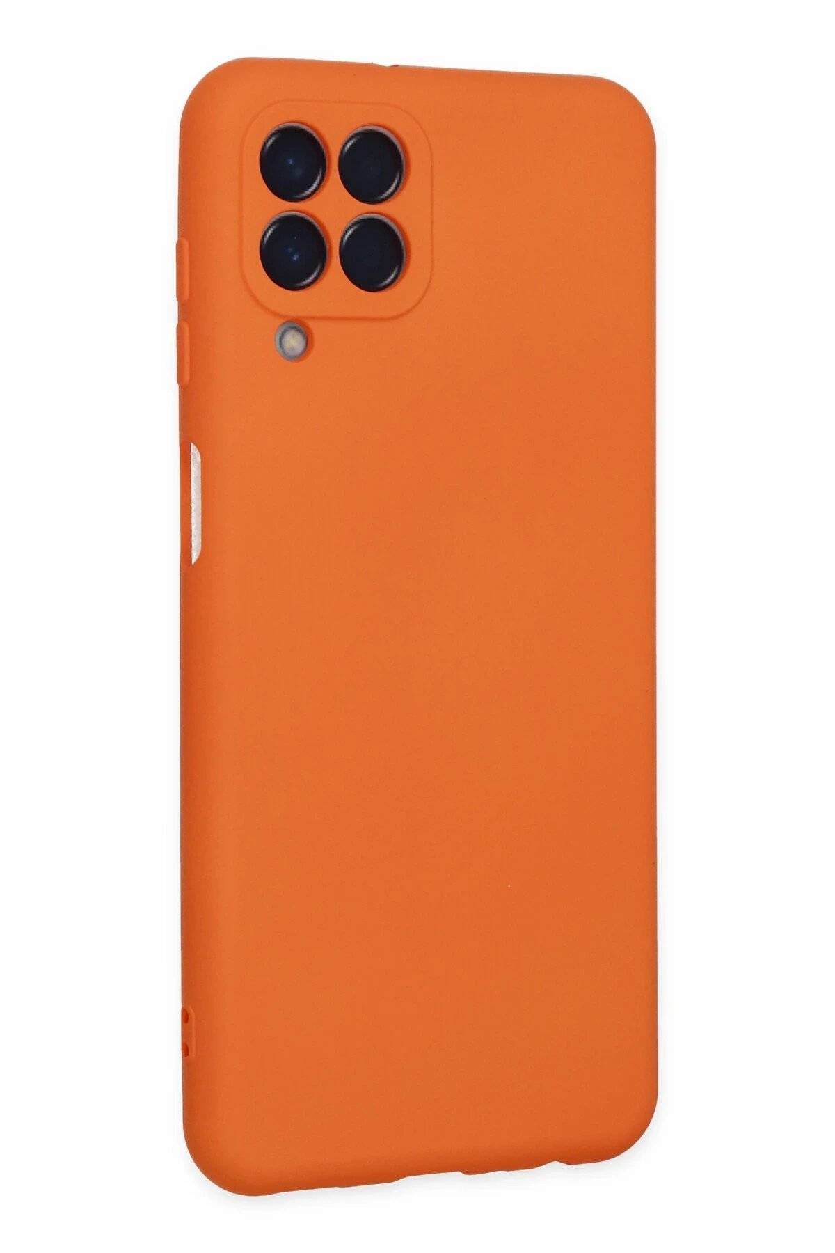 Newface Samsung Galaxy M33 Kılıf Nano içi Kadife Silikon - Turuncu