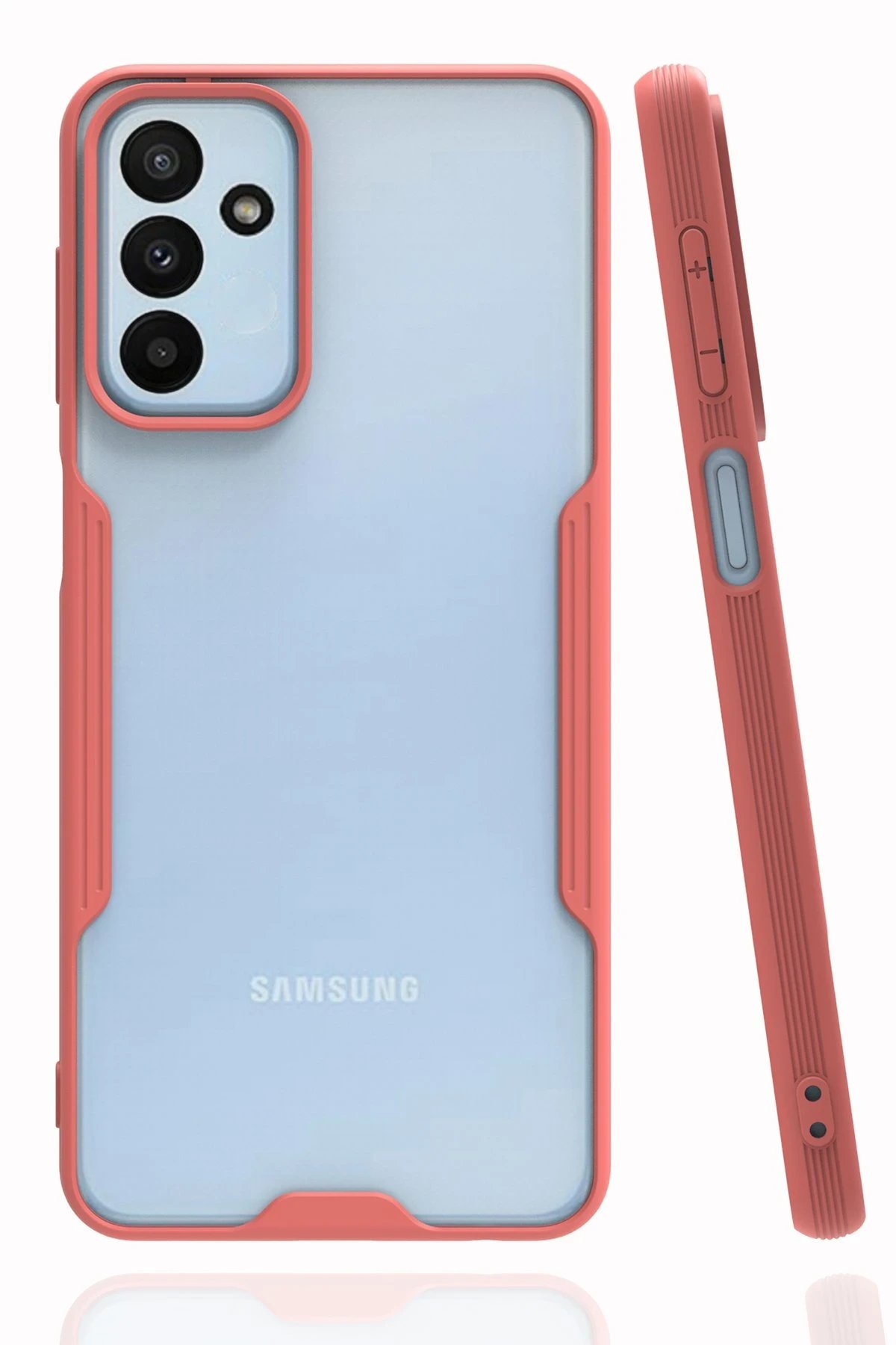 Newface Samsung Galaxy M23 Kılıf Platin Silikon - Pembe