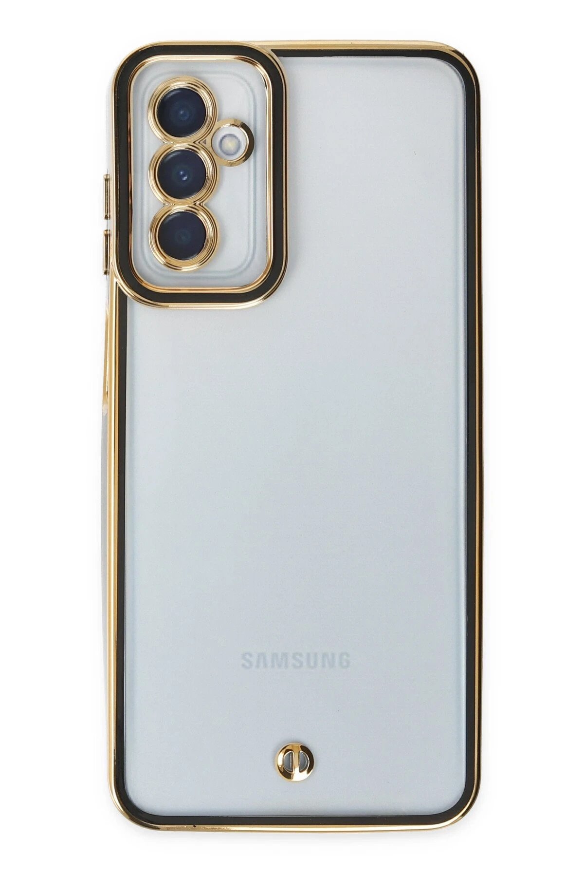 Newface Samsung Galaxy M23 Kılıf Liva Lens Silikon - Siyah