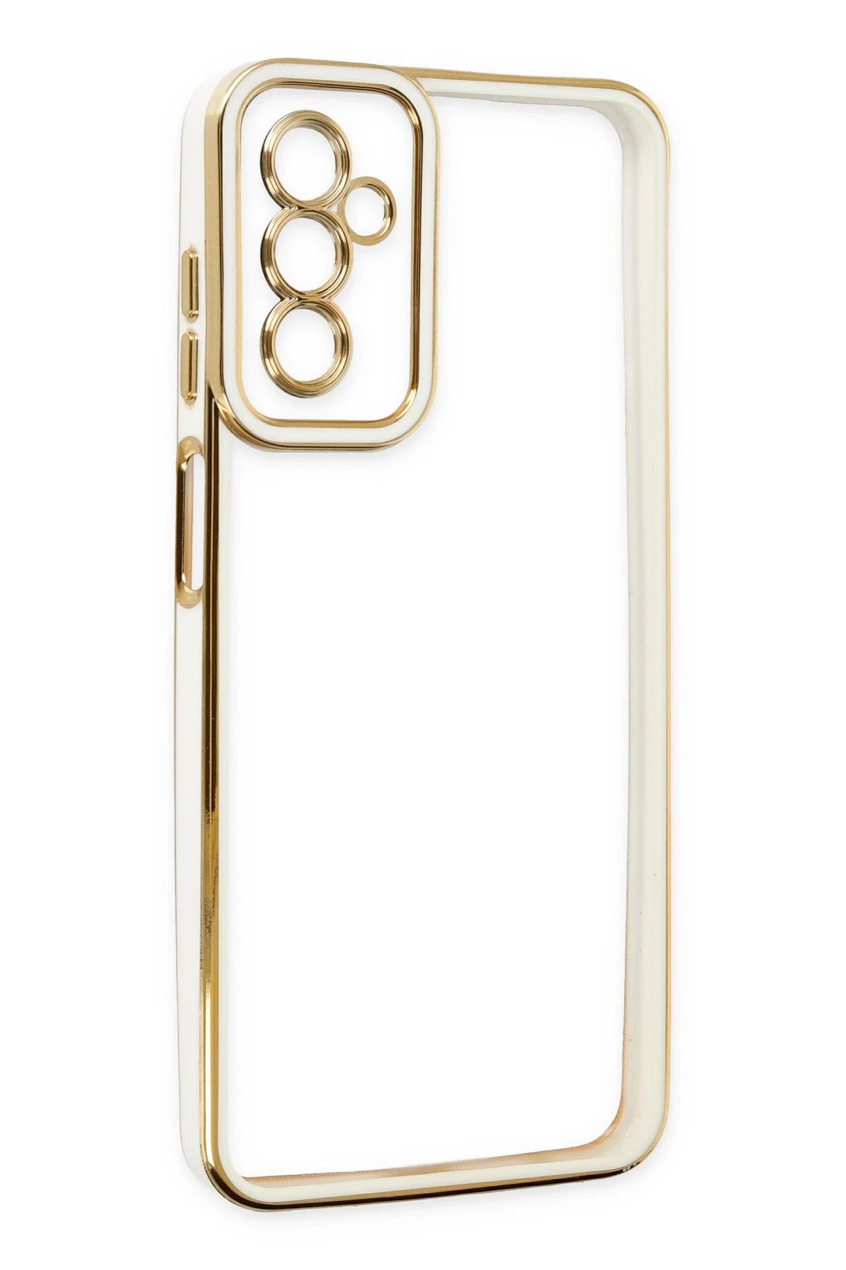 Newface Samsung Galaxy M23 Kılıf Liva Lens Silikon - Beyaz