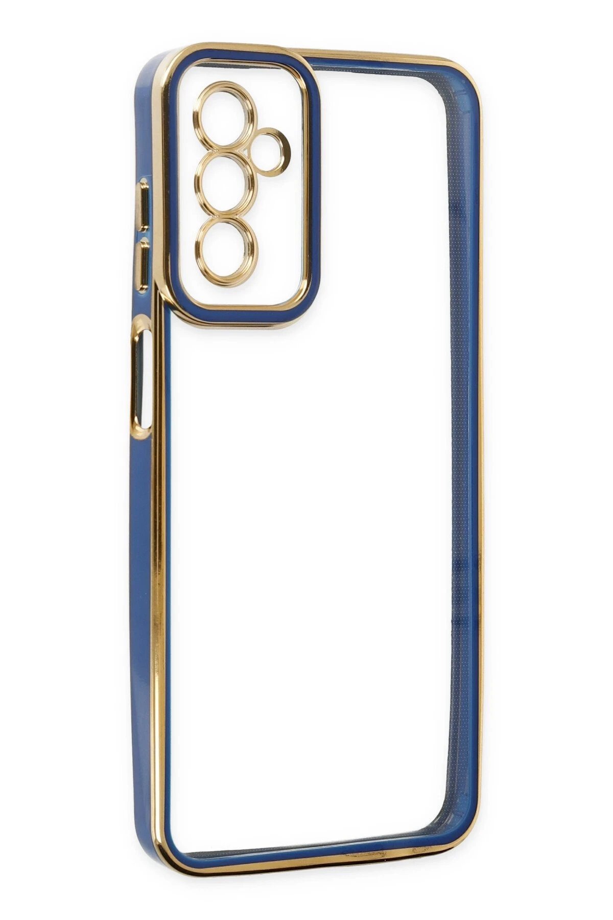 Newface Samsung Galaxy M23 Kılıf Liva Lens Silikon - Mavi