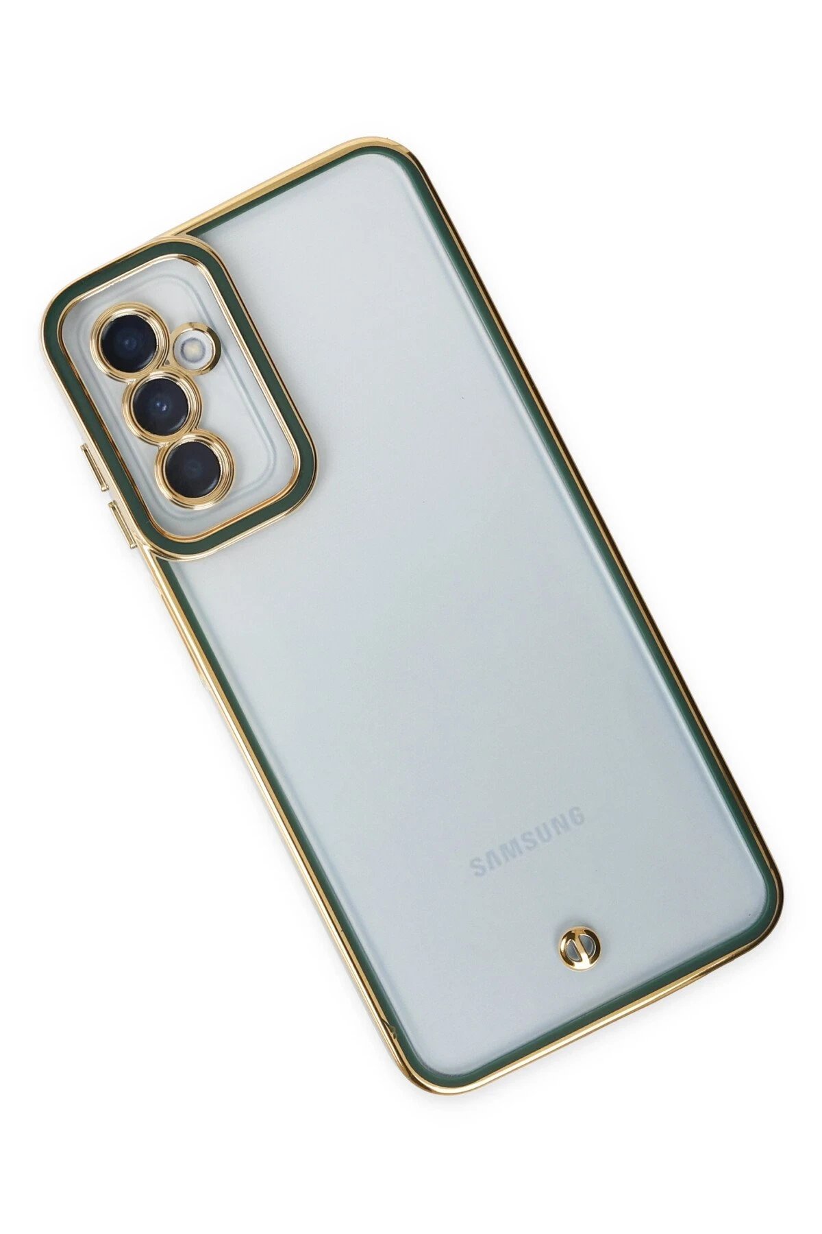 Newface Samsung Galaxy M23 Kılıf Liva Lens Silikon - Yeşil