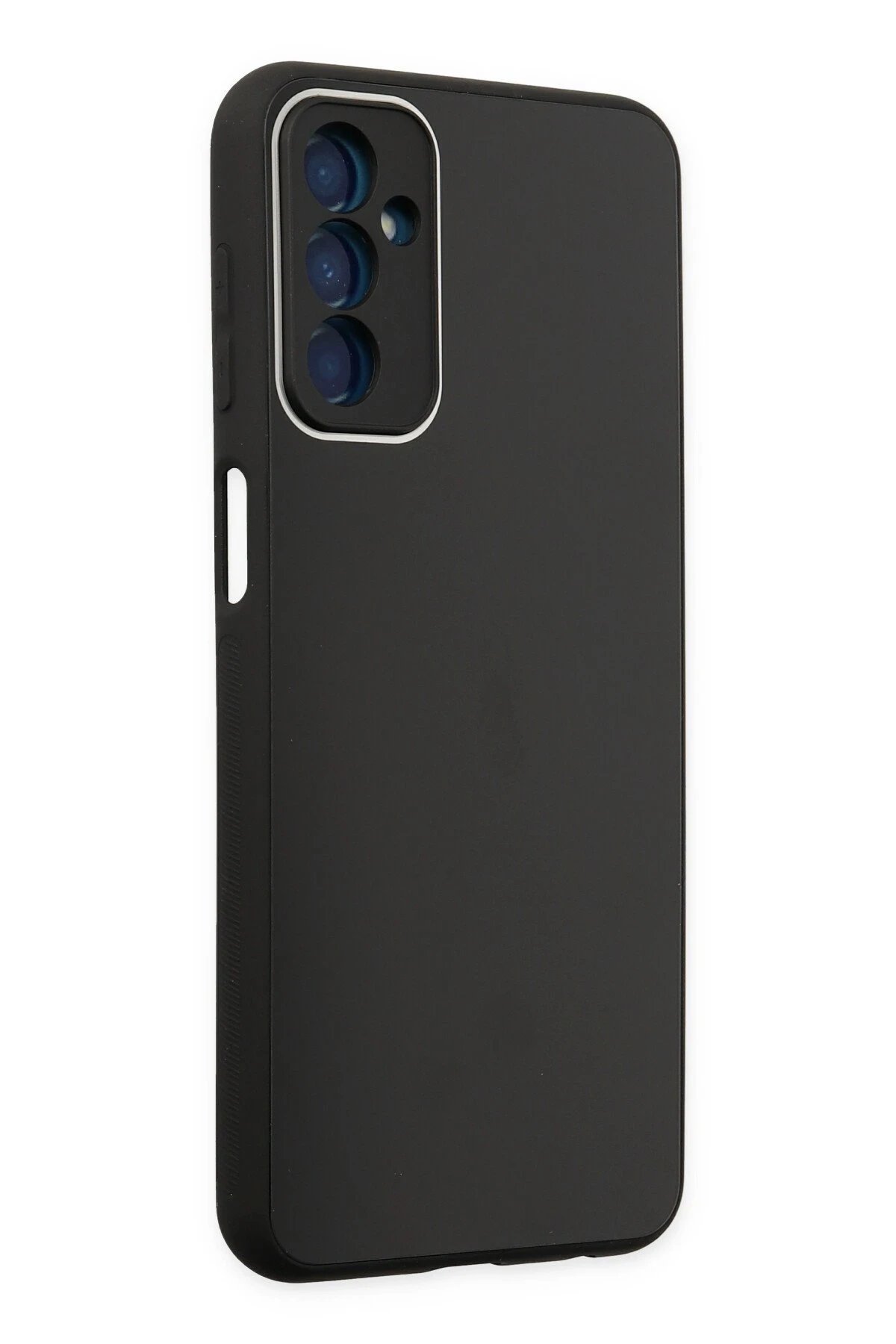 Newface Samsung Galaxy M23 Kılıf Glass Kapak - Siyah