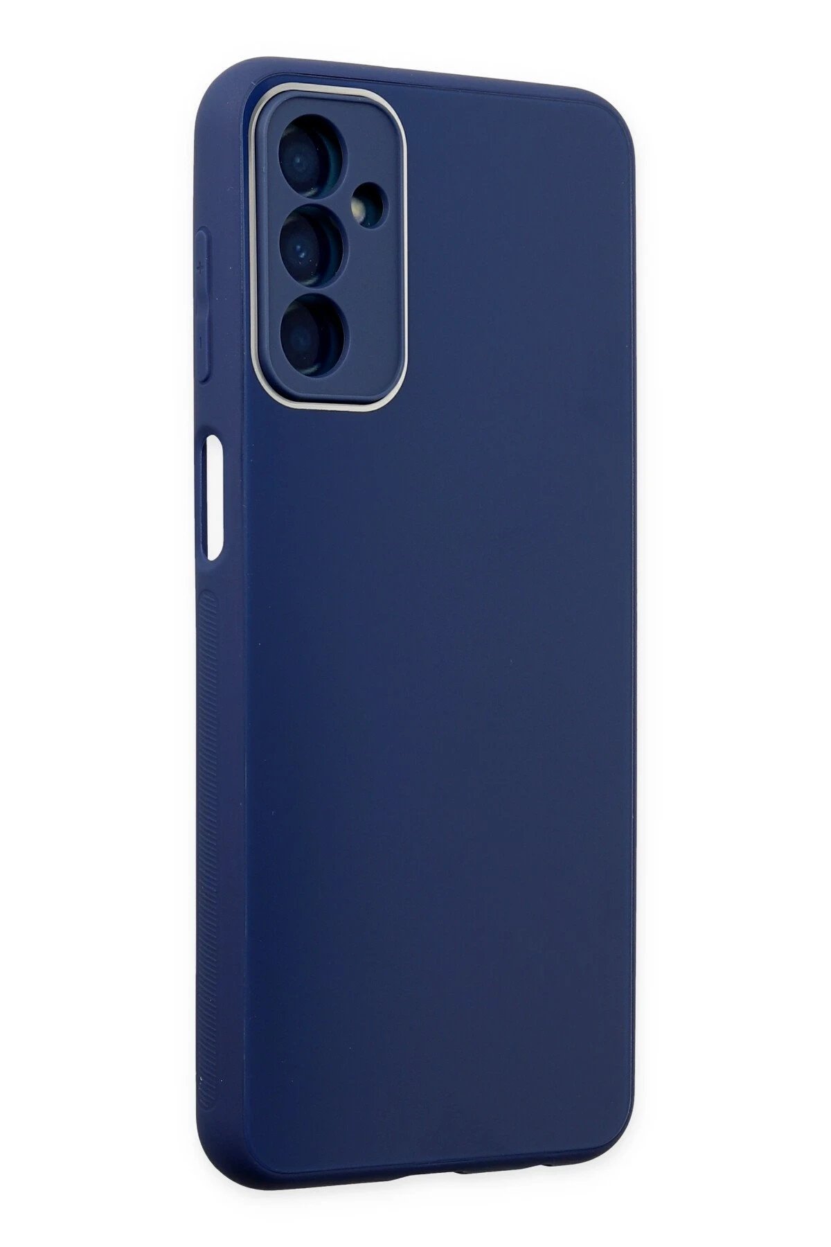 Newface Samsung Galaxy M23 Kılıf Glass Kapak - Lacivert