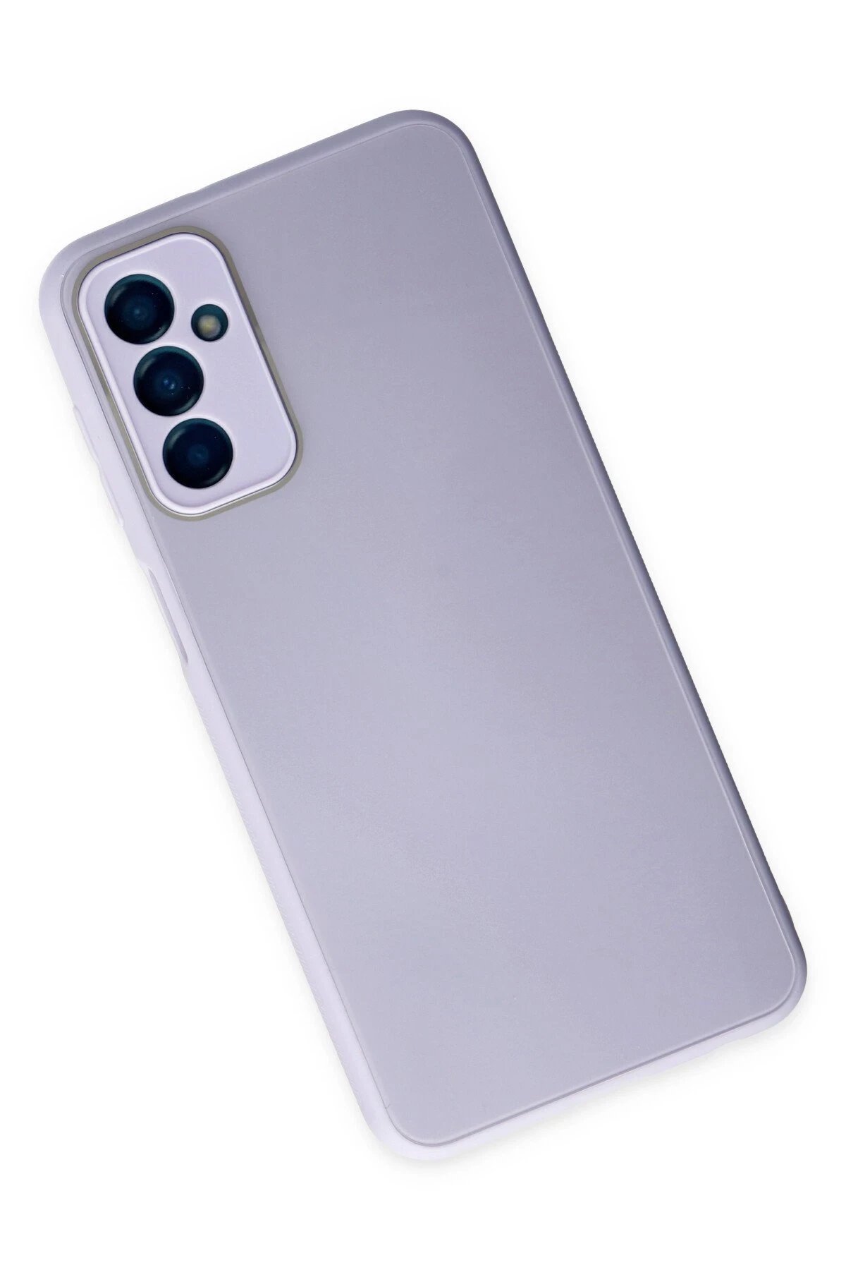 Newface Samsung Galaxy M23 Kılıf Glass Kapak - Lila