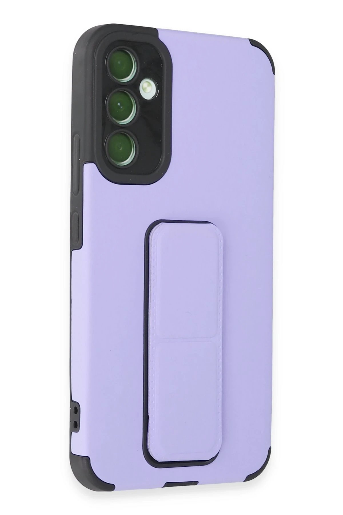 Newface Samsung Galaxy A54 5G Kılıf Mega Standlı Silikon - Lila