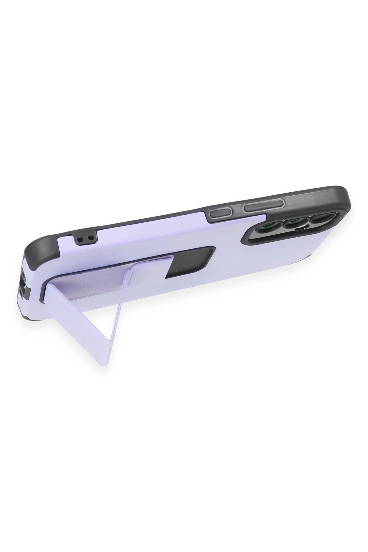 Newface Samsung Galaxy A54 5G Kılıf Mega Standlı Silikon - Lila