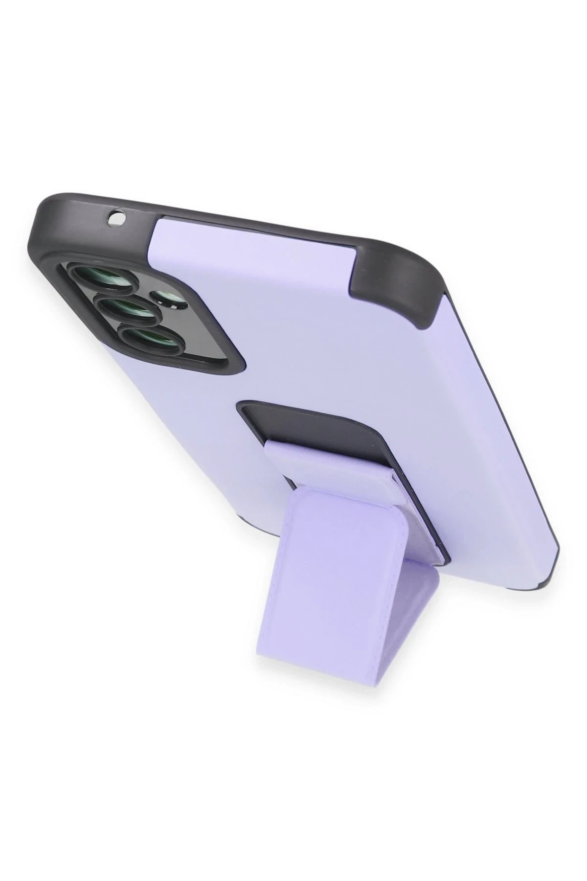 Newface Samsung Galaxy A54 5G Kılıf Mega Standlı Silikon - Lila