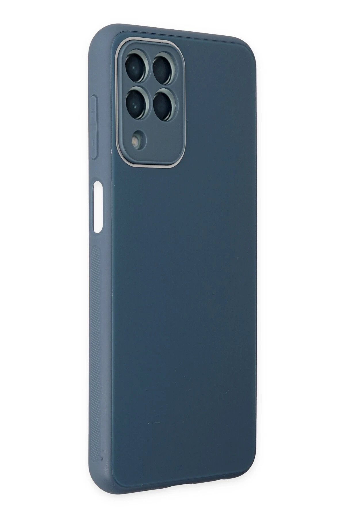 Newface Samsung Galaxy M33 Kılıf Glass Kapak - Mavi