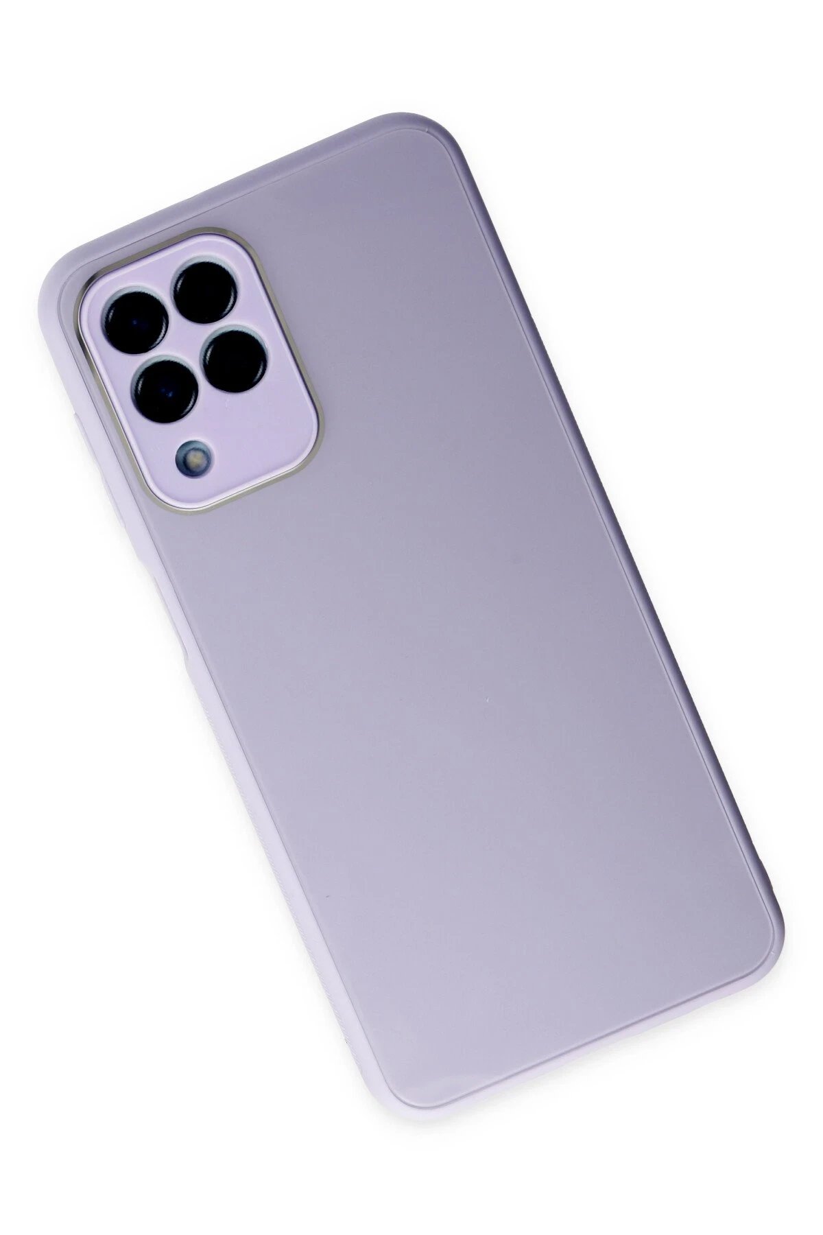 Newface Samsung Galaxy M33 Kılıf Glass Kapak - Lila