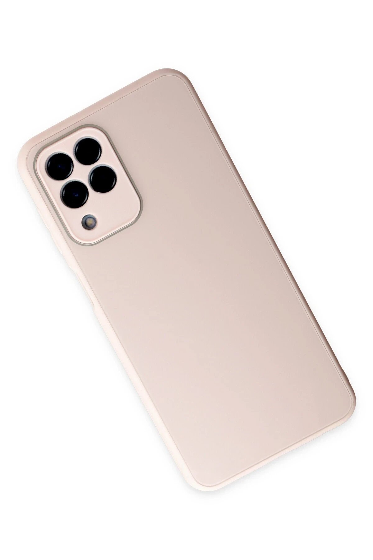 Newface Samsung Galaxy M33 Kılıf Glass Kapak - Pembe