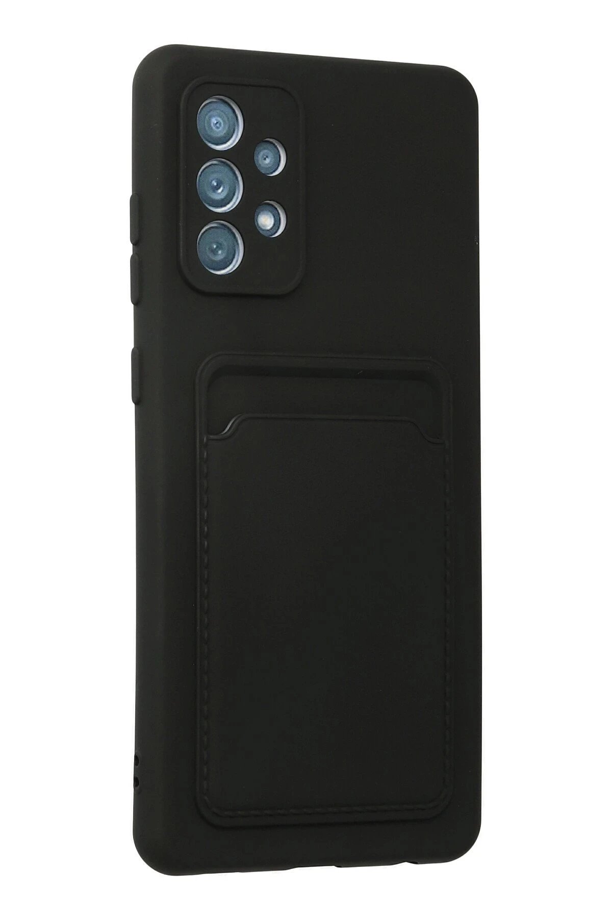 Newface Samsung Galaxy A33 5G Kılıf Kelvin Kartvizitli Silikon - Siyah