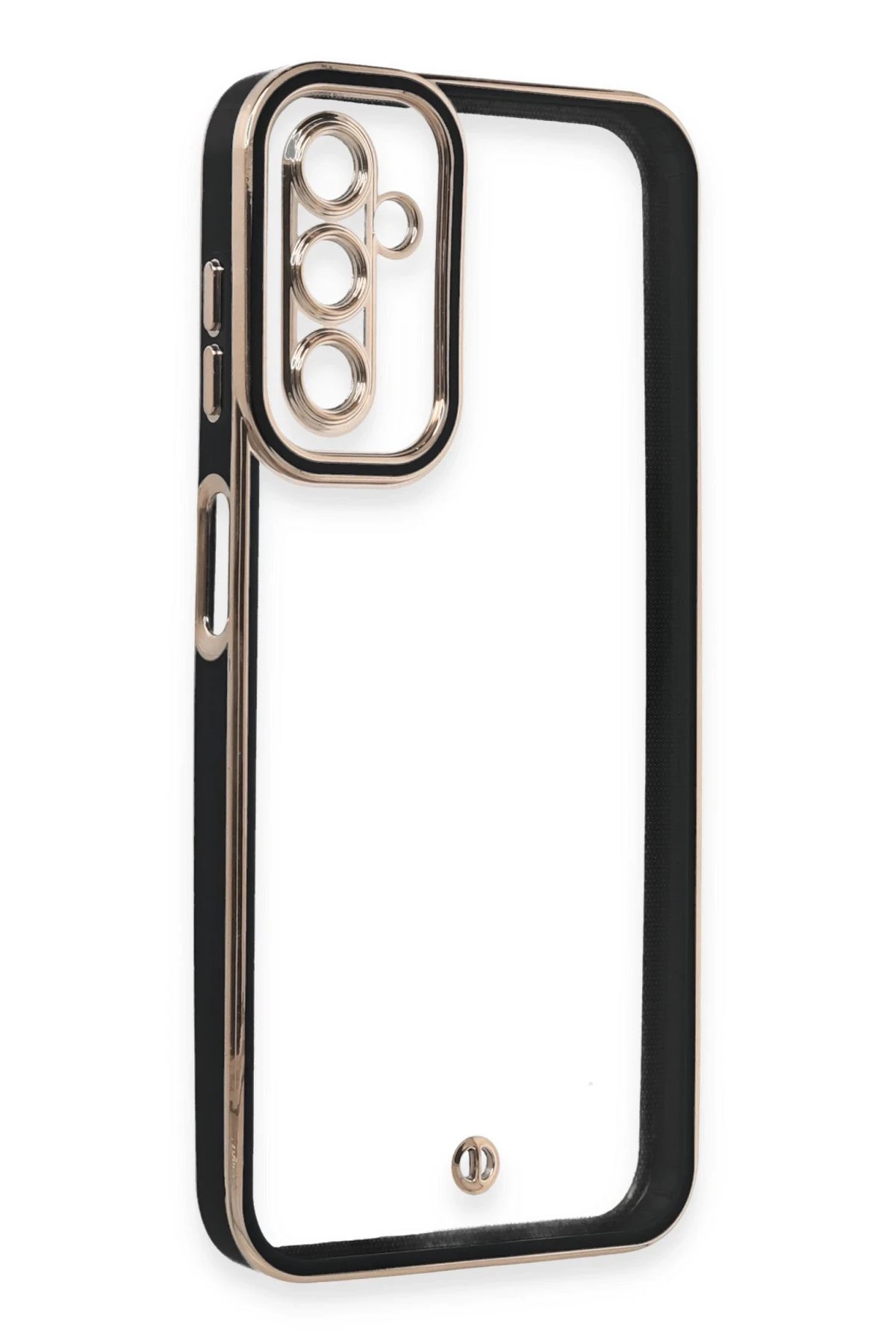 Newface Samsung Galaxy A14 4G Kılıf Liva Lens Silikon - Siyah