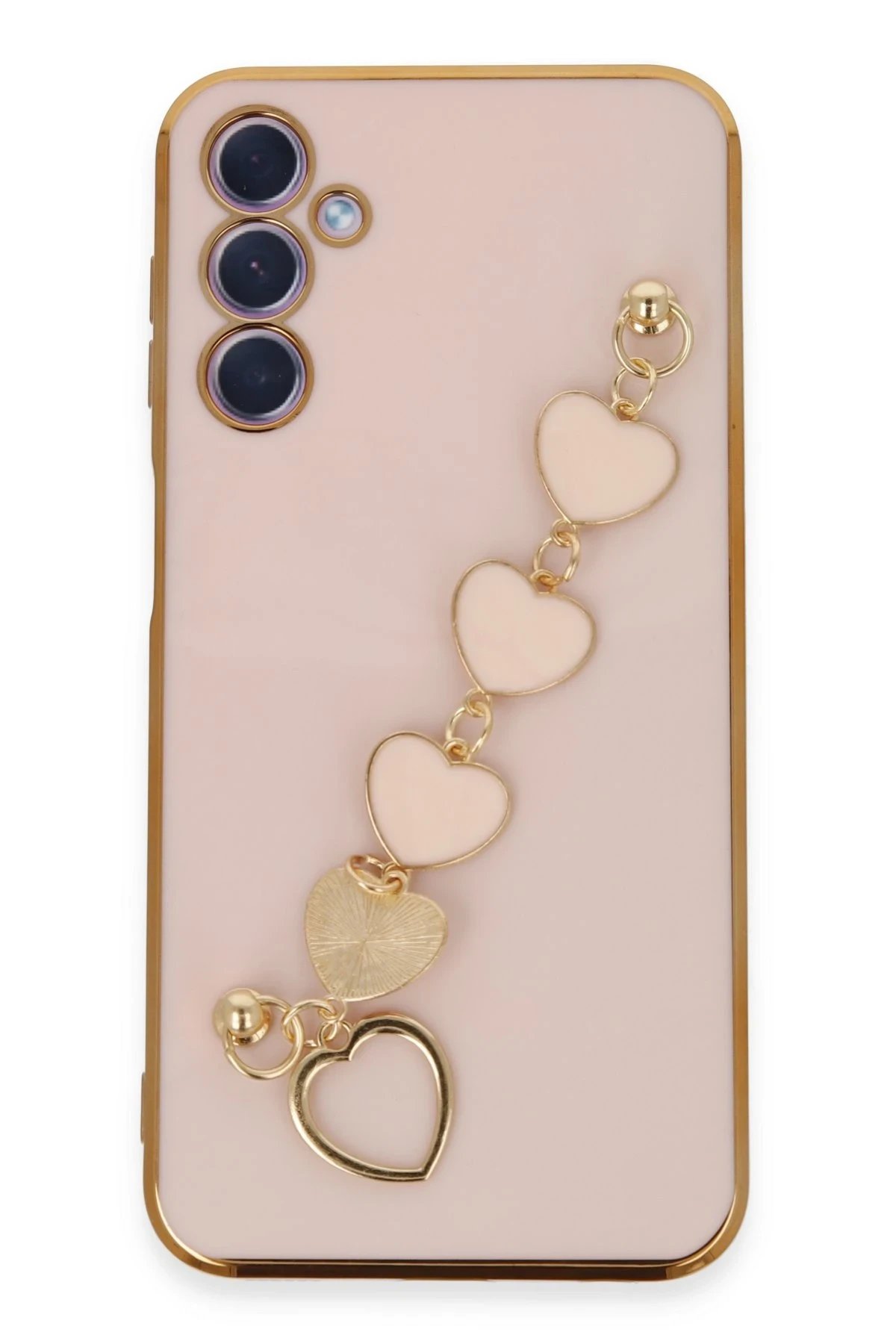 Newface Samsung Galaxy A24 4G Kılıf Esila Silikon - Pudra