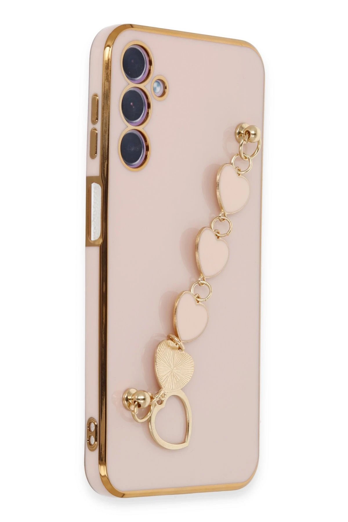 Newface Samsung Galaxy A24 4G Kılıf Esila Silikon - Pudra