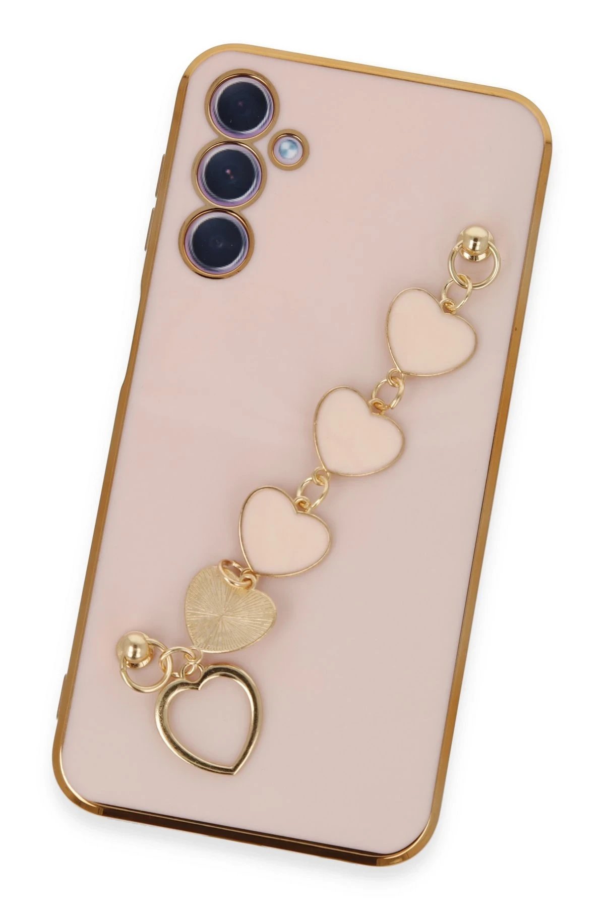 Newface Samsung Galaxy A24 4G Kılıf Esila Silikon - Pudra