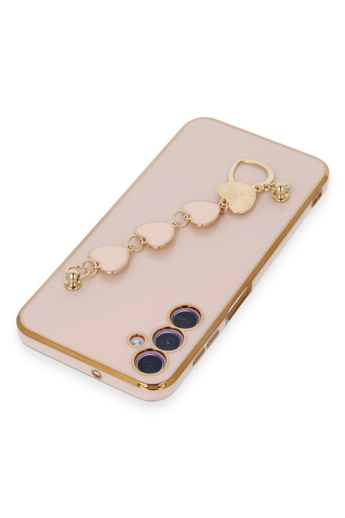 Newface Samsung Galaxy A24 4G Kılıf Esila Silikon - Pudra