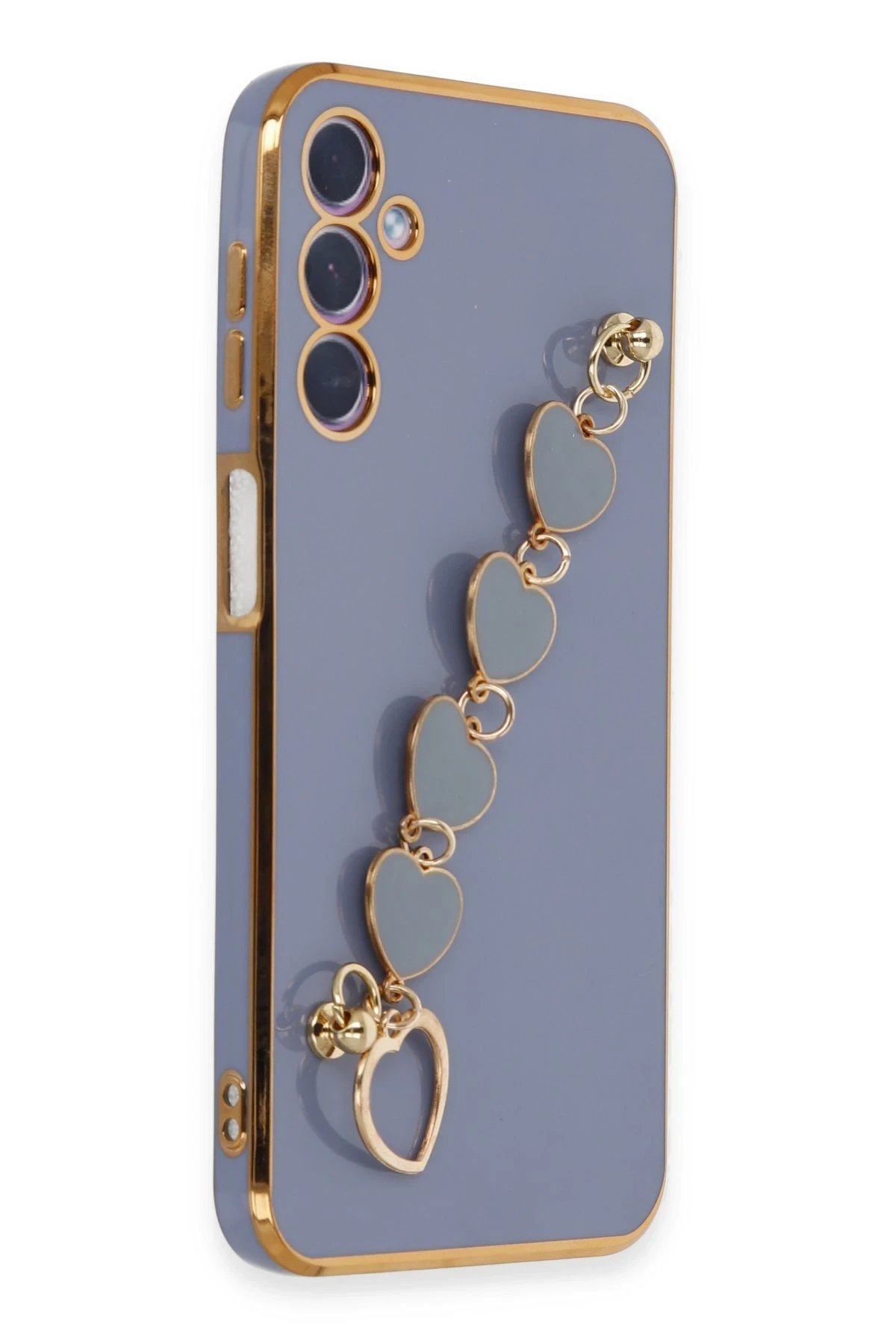 Newface Samsung Galaxy A24 4G Kılıf Esila Silikon - Gri