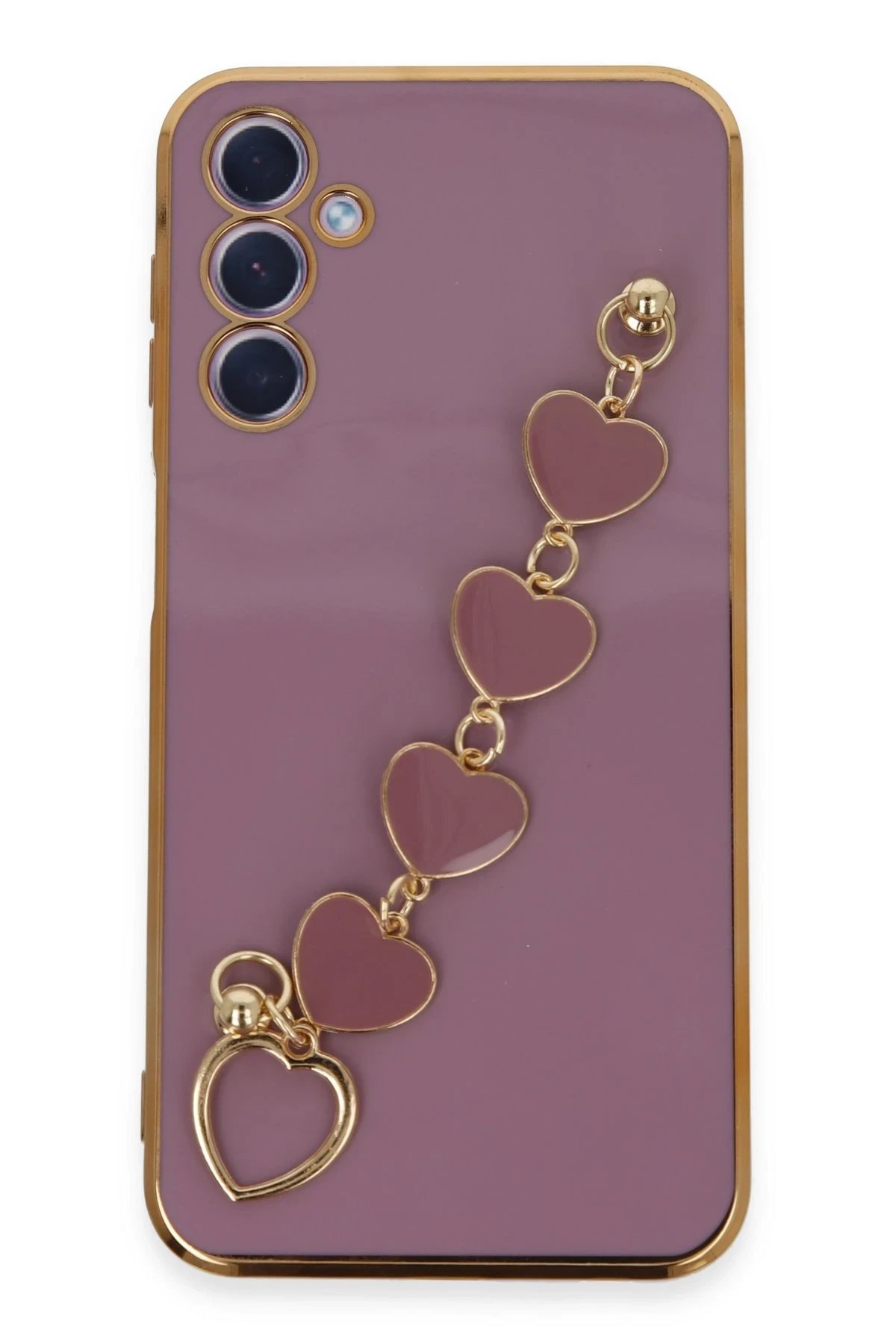 Newface Samsung Galaxy A24 4G Kılıf Esila Silikon - Mor