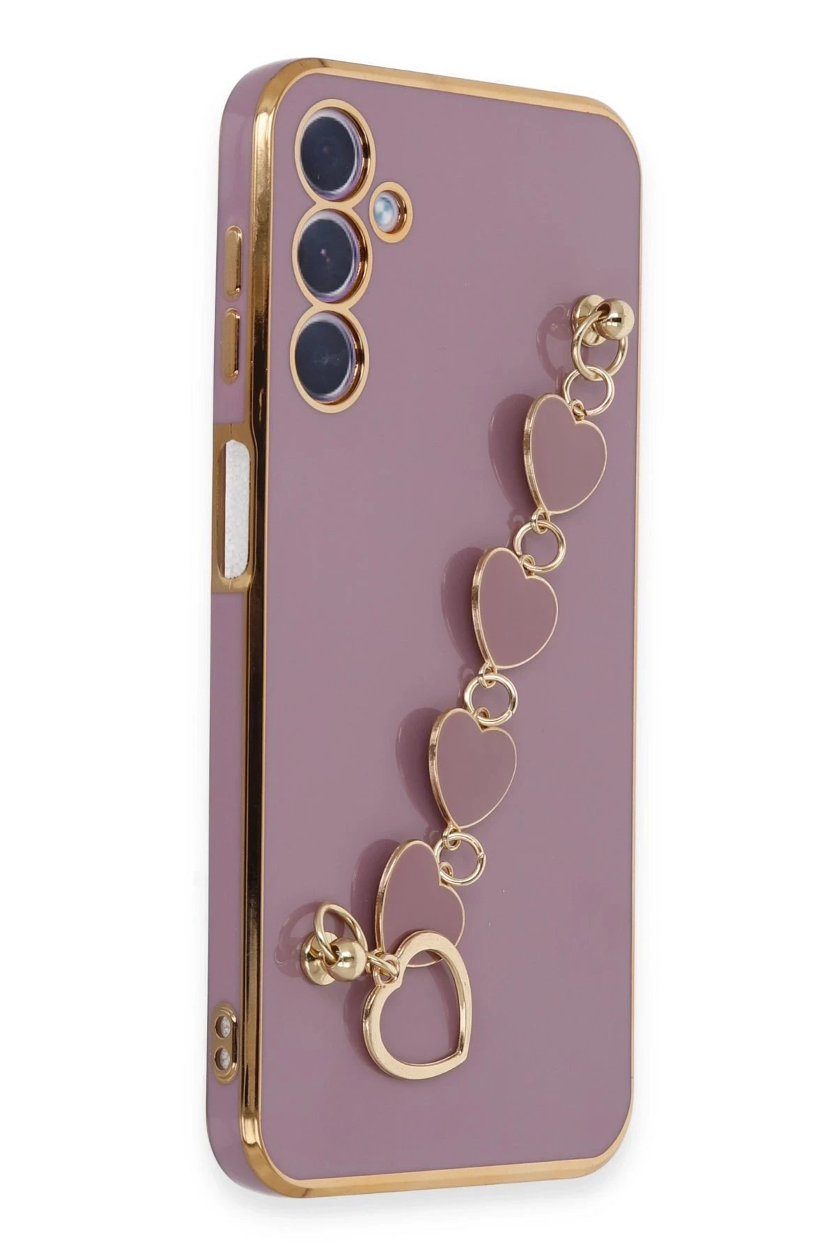 Newface Samsung Galaxy A24 4G Kılıf Esila Silikon - Mor