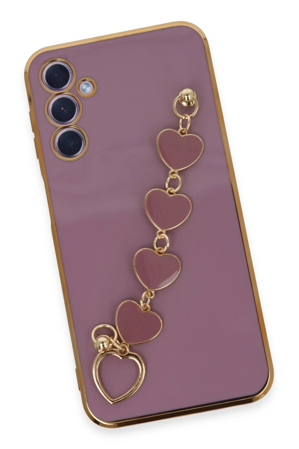 Newface Samsung Galaxy A24 4G Kılıf Esila Silikon - Mor